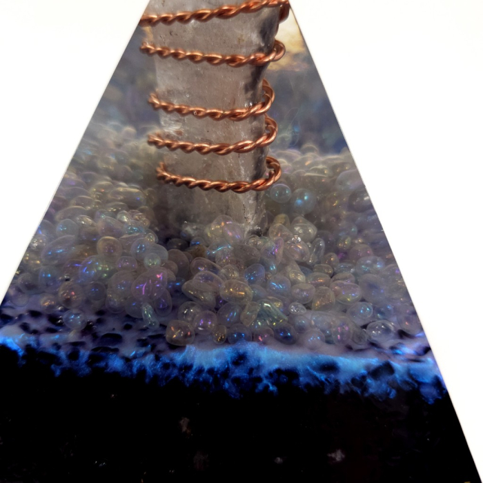 Piramida orgon mare cu turmalina neagra [4]