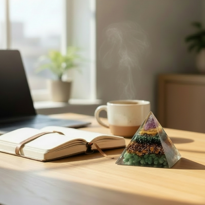 Piramida orgonica din pietre naturale pentru bunastare [6]