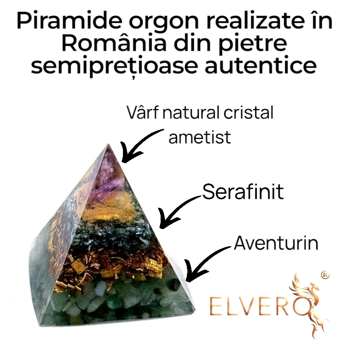 Piramida orgonica din pietre naturale pentru bunastare [5]