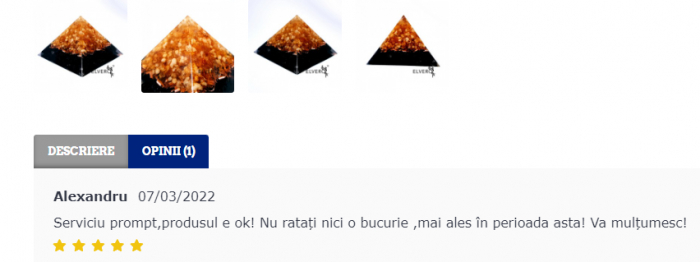 Piramida orgon din tamaie olibanum, shungit si cuart * [5]