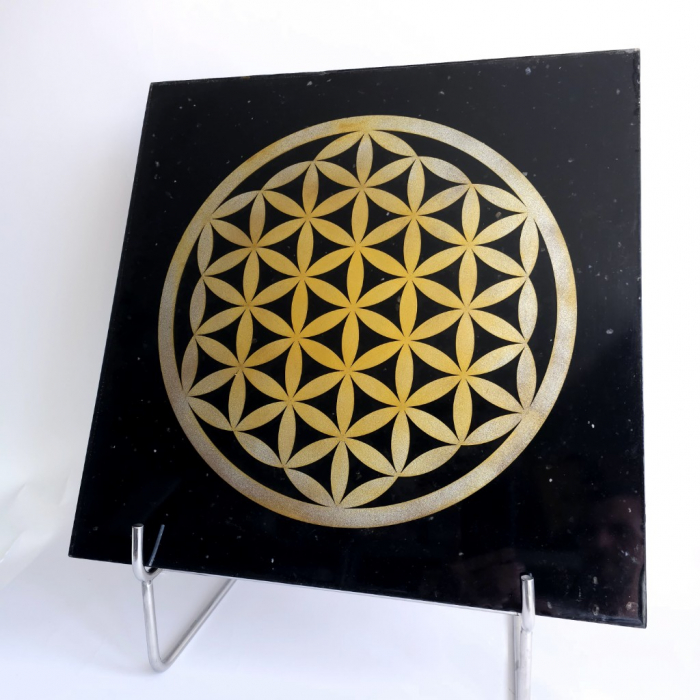 Floarea Vietii placa orgonica cristaloterapie 50 x 50 cm [2]