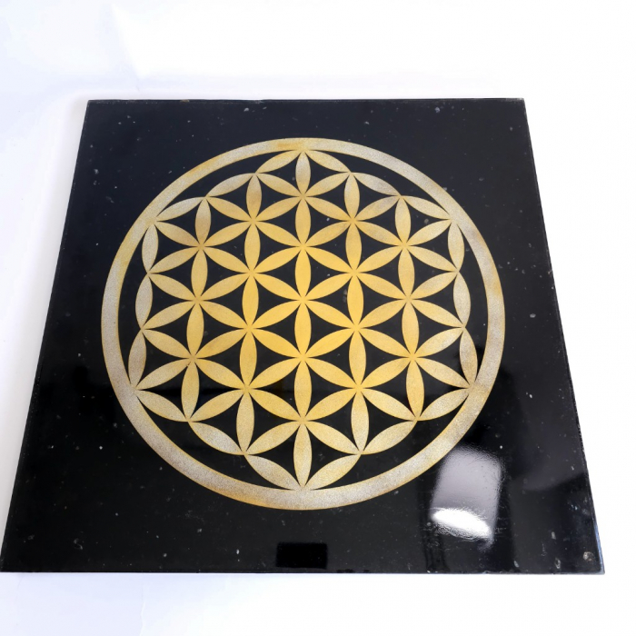 Floarea Vietii placa orgonica cristaloterapie 50 x 50 cm [3]