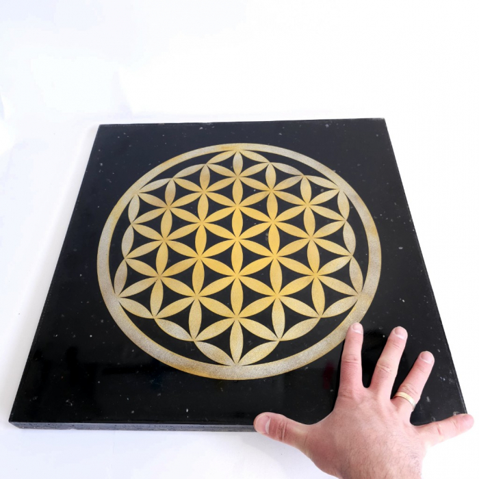 Floarea Vietii placa orgonica cristaloterapie 50 x 50 cm [4]