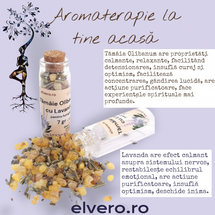 Tamaia naturala olibanum si lavanda amestec pentru fumigatii [7]
