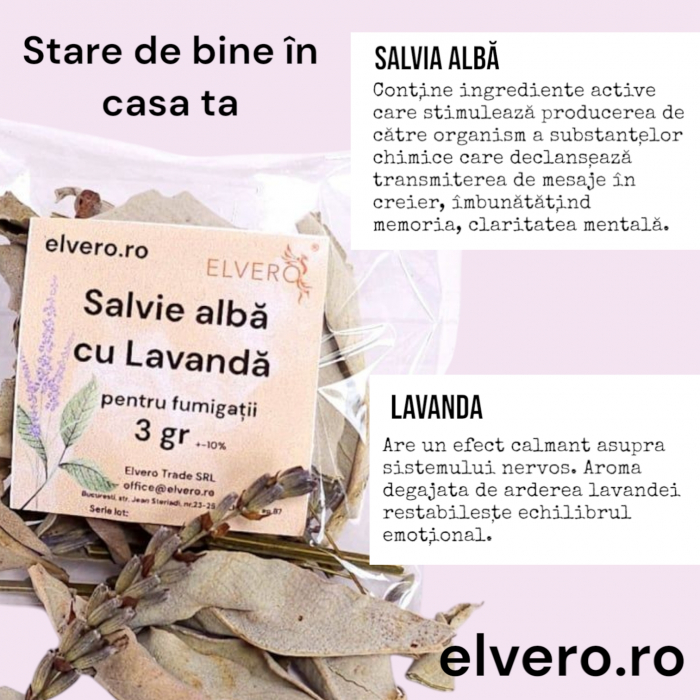 Salvie alba si lavanda uscate pentru fumigatii [6]