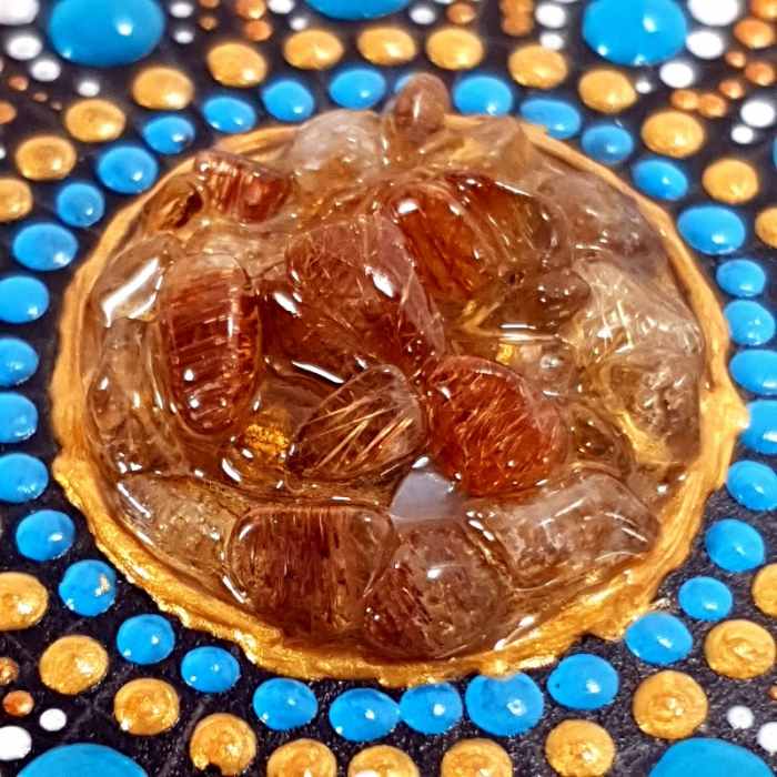 Pictura acrilic mandala dream catcher [5]