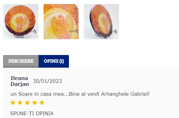 Arhanghelul Gabriel decoratiune orgon din pietre naturale [4]