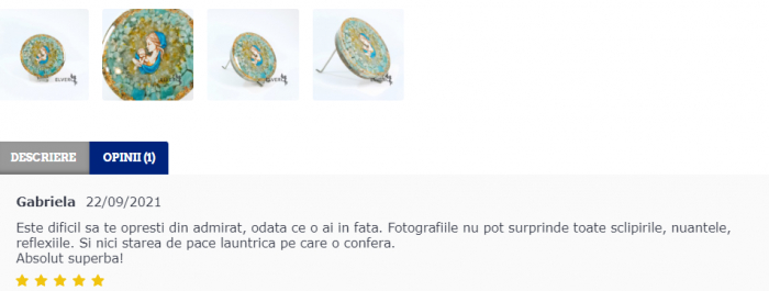 Icoana Maica si Pruncul din pietre naturale. Serenitate [6]