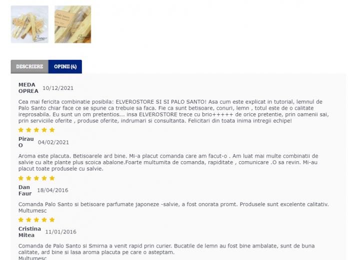 Bucați lemn de Palo Santo pentru ars [3]