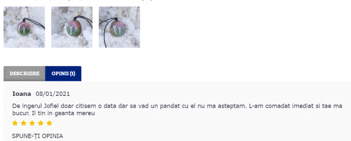 Amuleta arhanghel Jofiel cu pietre naturale [4]