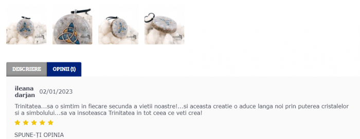 amuleta triquetra orgon cu pietre semipretioase naturale [5]