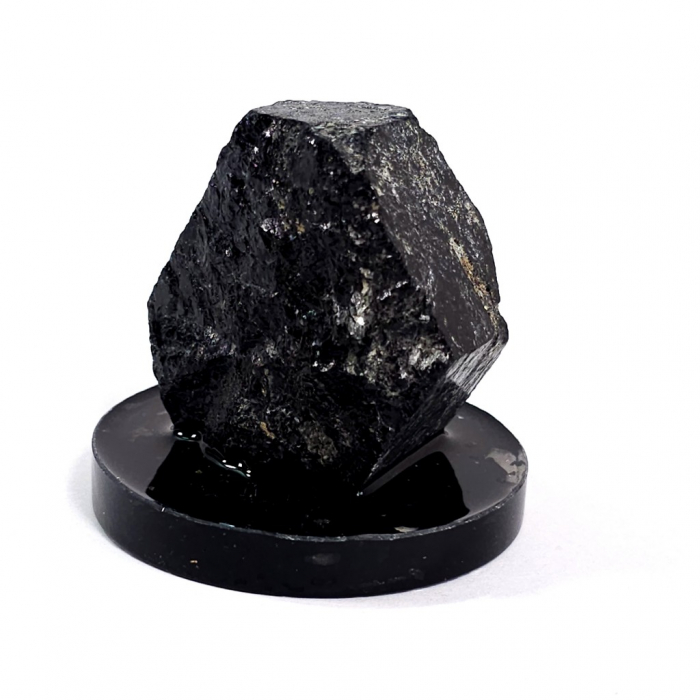 Turmalina neagra bruta piatra naturala pe suport [3]