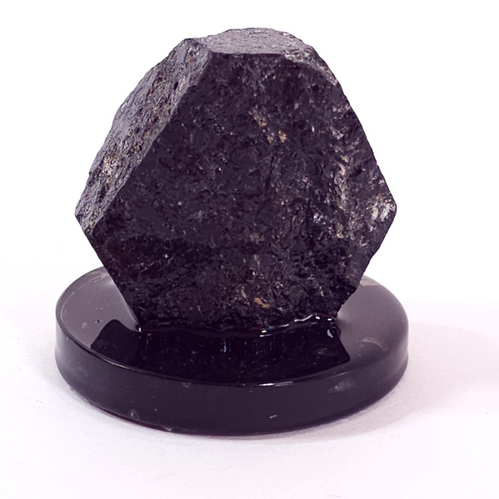 Turmalina neagra bruta piatra naturala pe suport [3]