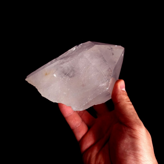 Cristal din cuart alb, esantion unicat cu trei varfuri [4]
