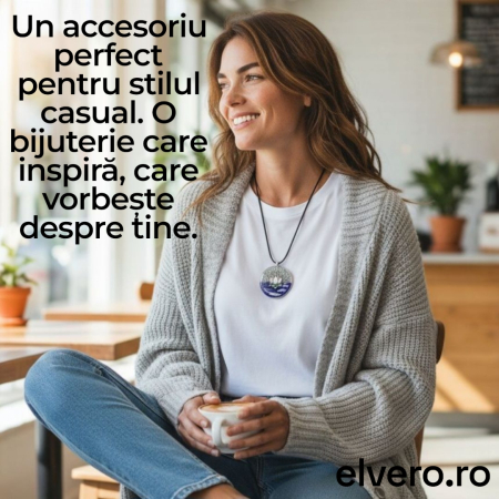 Lotus medalion orgon din pietre naturale semipretioase [1]