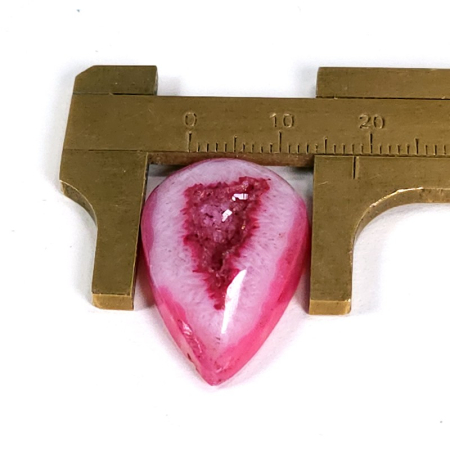 Caboson agat druzitic alb roz [2]