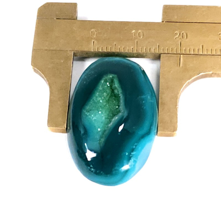 Agat druzy verde pentru montat in bijuterii [2]