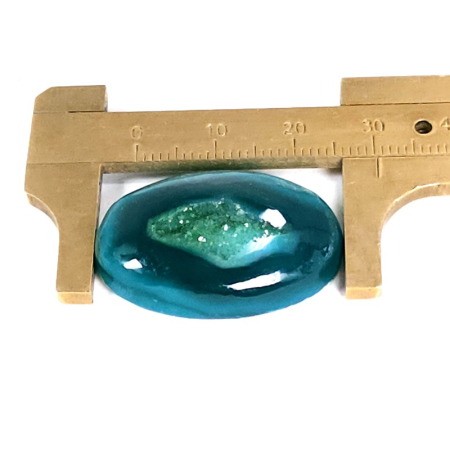 Agat druzy verde pentru montat in bijuterii [3]