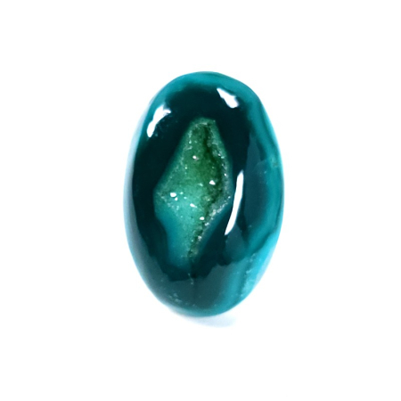 Cristale si pietre semipretioase - Agat druzy verde pentru montat in bijuterii