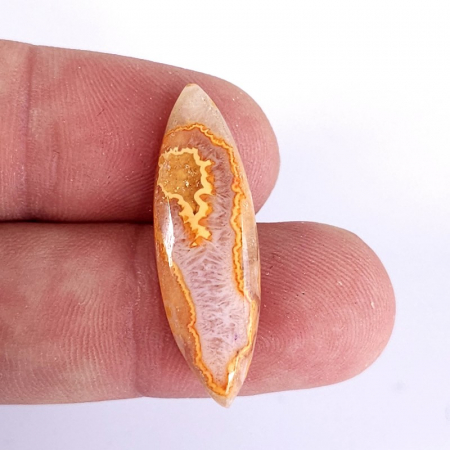 Agat druzy galben cabochon piatra semipretioasa 2005 [1]