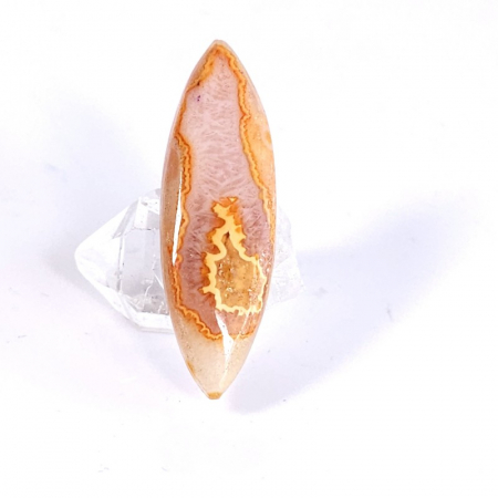 Cabochoane pietre naturale - Agat druzy galben cabochon piatra semipretioasa 2005
