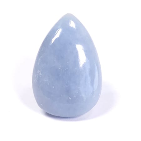 Cabochoane pietre semiprețioase naturale - Cabochon picatura piatra naturala de angelit pentru realizare de bijuterii si cristaloterapie
