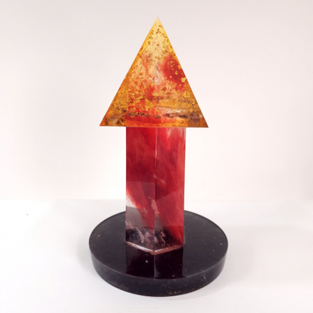 Piramide orgonice - Instrument orgonic din bagheta mare de cuart pentru cristaloterapie