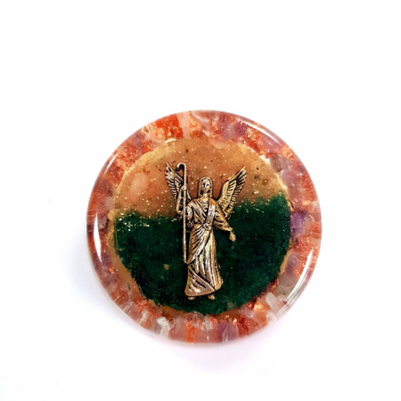 Decorațiuni orgon din pietre naturale - Arhanghel Rafael iconita cristaloterapie