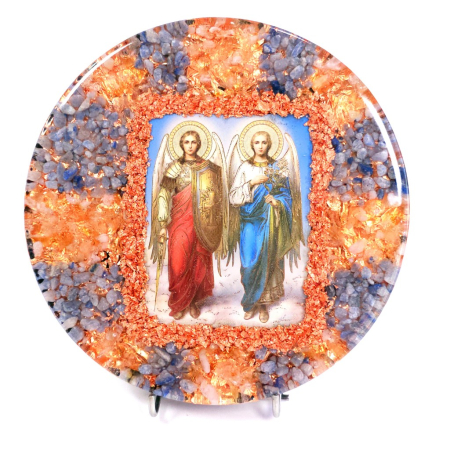 Decorațiuni orgon din pietre naturale - Decoratiune arhangheli din pietre naturale pentru casa