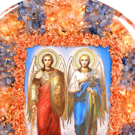 Decoratiune arhangheli din pietre naturale pentru casa [2]