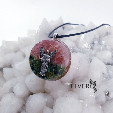 Medalion Arhanghel Jofiel cu pietre naturale [2]