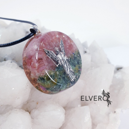 Medalion Arhanghel Jofiel cu pietre naturale [1]