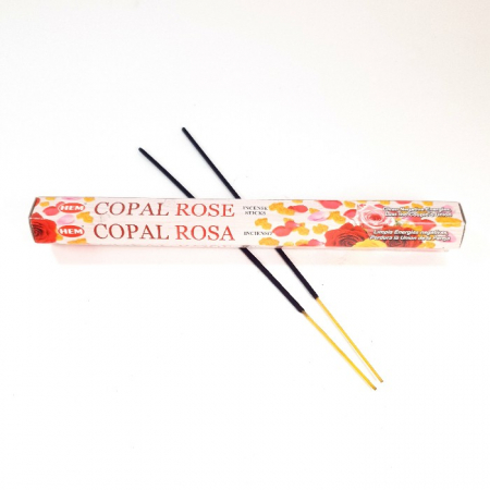 Bete parfumate Copal Rose Hem cu aroma de trandafir si tamaie