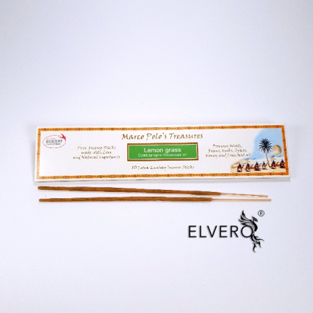 Betisoare parfumate Fiore D'Oriente Lemon Grass cu uleiuri esentiale, Marco Polo's Treasures