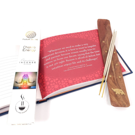 Bețișoare parfumate Fleur de Vie Chakra Energy, cutie albă, chakre, tijă bambus [2]