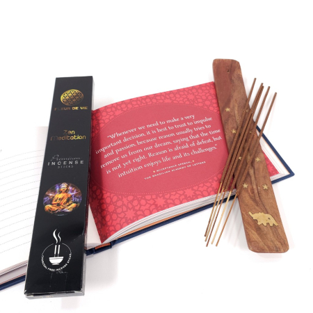 Bețișoare parfumate Fleur de Vie Zen Meditation, cutie neagră, 12 bețe, tijă bambus [2]