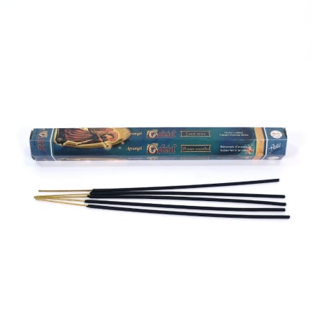 Bețișoare parfumate Flute Arcangel Gabriel, cutie hexagonală 20 buc, tijă bambus, tematică Arhanghelul Gabriel