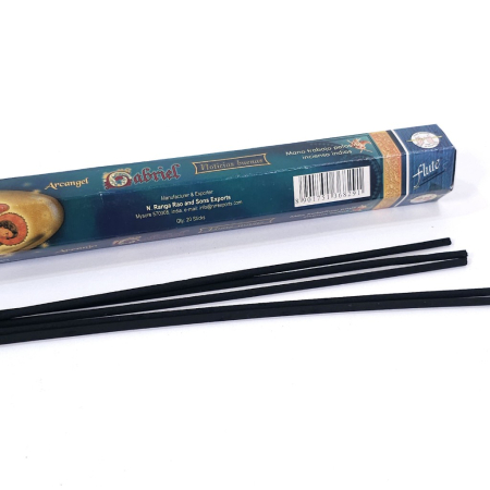 Bețișoare parfumate Flute Arcangel Gabriel, cutie hexagonală 20 buc, tijă bambus, tematică Arhanghelul Gabriel [6]