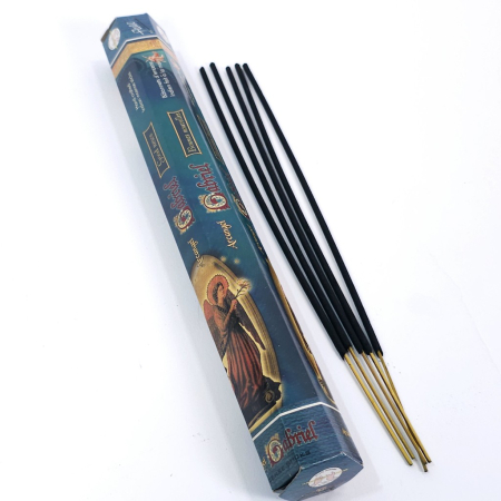 Bețișoare parfumate Flute Arcangel Gabriel, cutie hexagonală 20 buc, tijă bambus, tematică Arhanghelul Gabriel [5]
