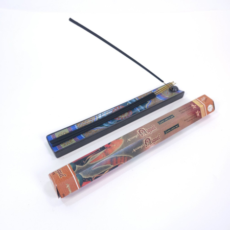 Bețișoare parfumate Flute Arcangel Miguel, cutie hexagonală 20 buc, tijă bambus, tematică Arhanghelul Mihail [3]