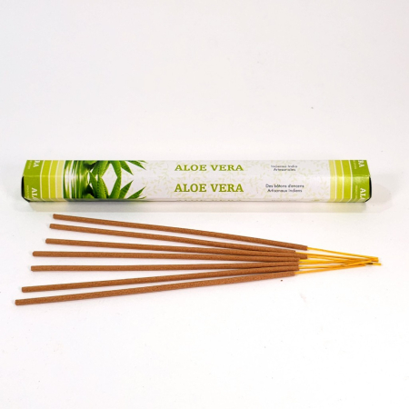 Bețișoare parfumate Aloe Vera Green Tree aromă ierboasă proaspătă 20 buc cutie hexagonală