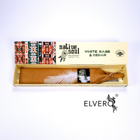 Betisoare parfumate Green Tree White Sage and Cedar, Native Soul [1]