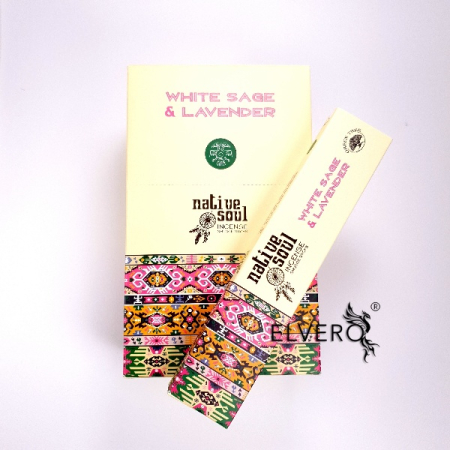 Betisoare parfumate Green Tree White Sage and Lavender, Native Soul [3]