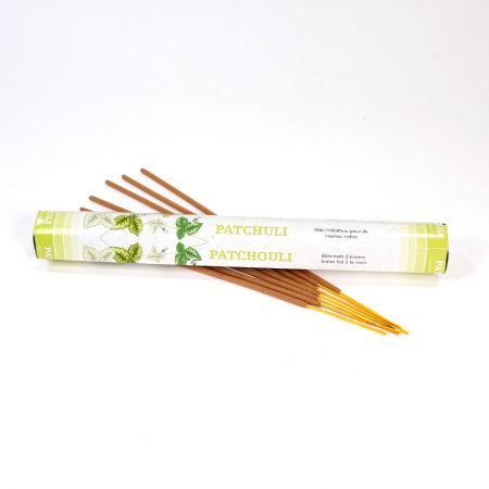 Bețișoare parfumate Green Tree Patchouli cutie hexagonală 20 buc aromă paciuli lemnoasă orientală [4]