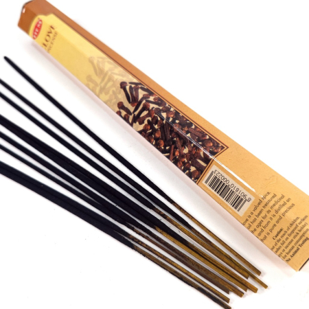 Bețișoare parfumate HEM Clove cutie hexagonală 20 buc aromă cuișoare [3]