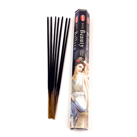 Betisoare parfumate - Bețișoare parfumate HEM Divine Beauty, cutie 20 buc, fabricate în India, pentru meditație și aromaterapie