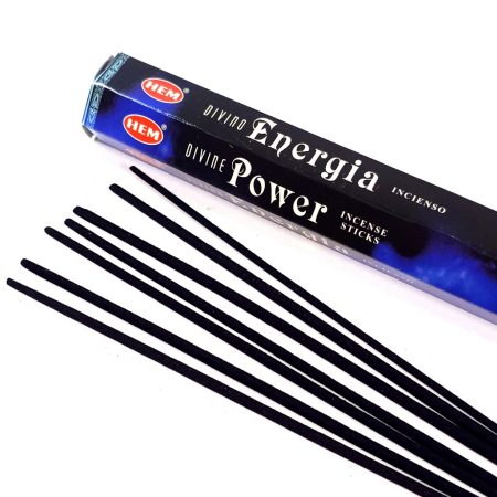 Bețișoare parfumate HEM Divine Power cutie 20 buc, fabricate în India, pentru meditație și rugăciune [1]