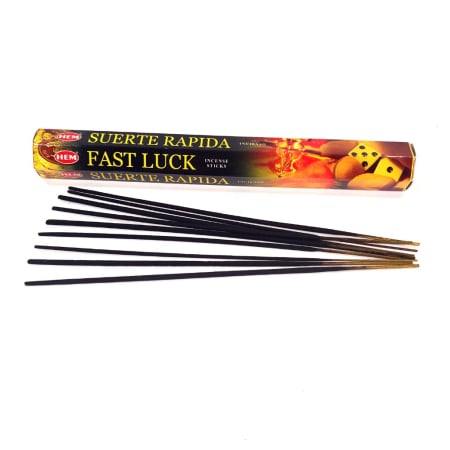 Betisoare parfumate - Bețișoare parfumate HEM Fast Luck cutie hexagonală 20 buc aromă florală