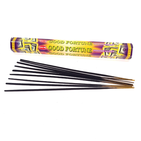 Bețișoare parfumate HEM Good Fortune cutie hexagonală 20 buc pentru noroc