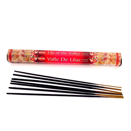 Betisoare parfumate - Bețișoare parfumate HEM Lily of the Valley cutie hexagonală 20 buc aromă florală